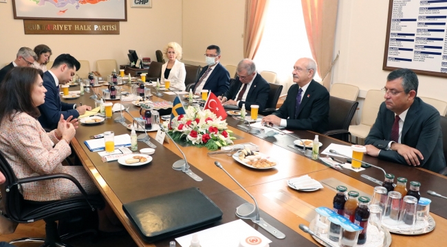CHP Genel Başkanı Kılıçdaroğlu İsveç Dışişleri Bakanı Ann Linde İle Görüştü
