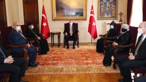 Cumhurbaşkanı Erdoğan, Türkiye Ermenileri Patriği Maşalyan ile bir araya geldi