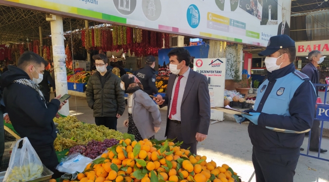 Menteşe'de Pazar Esnafına HES Kodu Denetimi