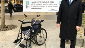 İYİ Partili Başkan'dan Engelliler İçin "Sessiz Eylem"