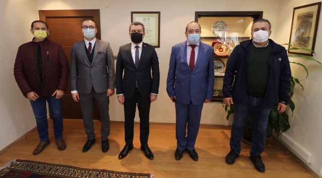 OWHC Genel Sekreteri, Tataristan Kazan Şehri Belediye Başkan Danışmanı Rasikh Sagitov'dan Başkan Koştu'ya ziyaret