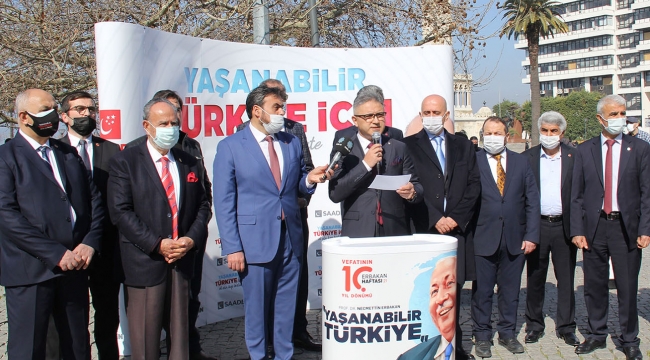 Saadet Partisi İzmir, Erbakan Hoca'yı vefatının 10. yılında andı 