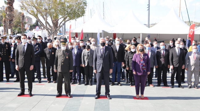 Bodrum'da Çanakkale Zaferi'nin 106.Yılı Töreni Yapıldı