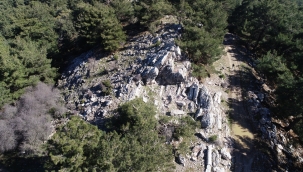 İzmir'de antik taş ocağı bulundu