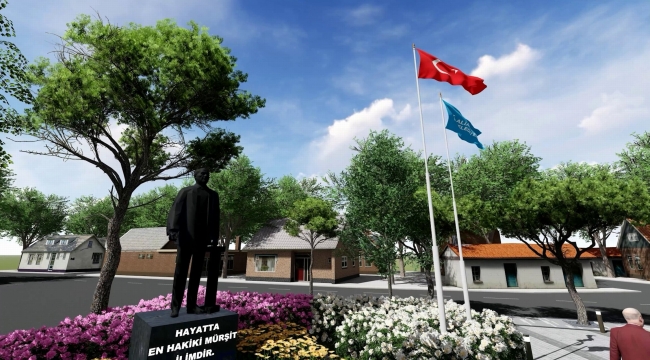 Aliağa Belediyesi'nden Helvacı'ya Tarihi Meydan Projesi