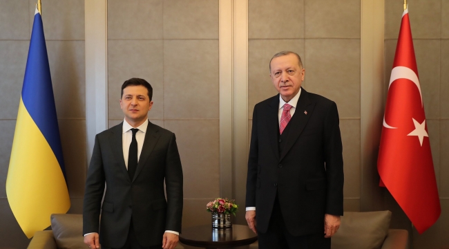 Cumhurbaşkanı Erdoğan Zelenskiy ile bir araya geldi