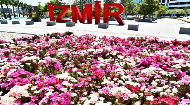 İzmir çiçek açtı