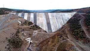 Musacalı Barajı'nın gövde beton kaplama çalışmaları tamamlandı