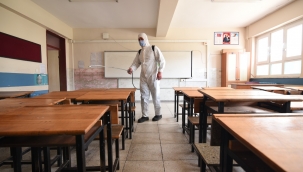 Torbalı'da okullar virüs tehdidinden arındırılıyor