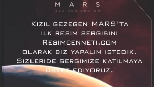 Mars'ta İlk Uluslararası Karma Resim Sergisi