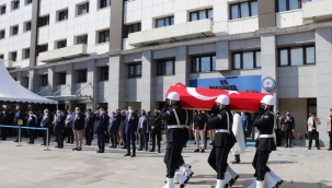 Şehit bekçi Turan son yolculuğuna uğurlandı 