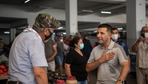 Başkan Ömer Günel'den Pazar Yeri ve Otogar Esnafına Bayram Ziyareti