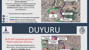 Buca'da geçici trafik düzenlemesi