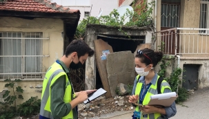 İzmir Büyükşehir Belediyesi Bayraklı'nın yapı stoku envanteri için sahada Çalışmaların yüzde 86'sı tamamlandı