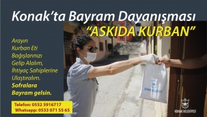 Konak'ta "Askıda Kurban" Dayanışması