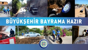 Muğla Büyükşehir Ekipleri Bayram Tatilinde Görev Başında