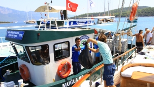 Muğla'da Bayramda denizlerden 268 bin 145 kilo katı atık toplandı