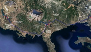 Çeşme'nin suyu yolda: 14 km'lik ana iletim hattı tamamlandı