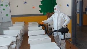 Konak'ın Okulları Baştan Aşağıya Dezenfekte Edildi