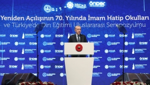 Cumhurbaşkanı Erdoğan, Yeniden Açılışının 70. Yılında İmam Hatip Okulları ve Türkiye'de Din Eğitimi Sempozyumu'na katıldı