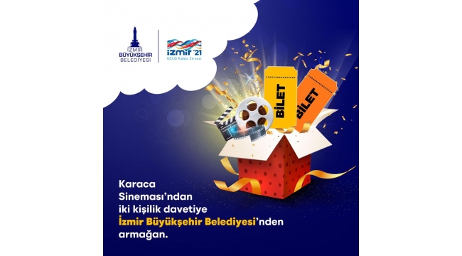 İzmir Büyükşehir Belediyesi Karaca Sineması'nda film izlemek isteyenlere bilet hediye ediyor