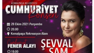 Kemalpaşa 29 Ekim'i Şevval Sam İle Kutlayacak