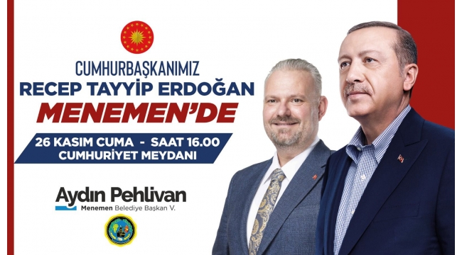 Başkan Pehlivan'dan 'Cumhurbaşkanı Erdoğan' daveti