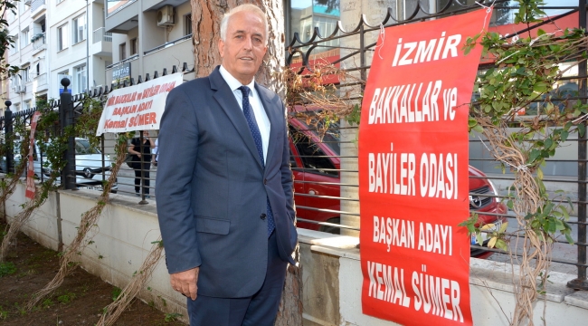 İzmir Bakkallar ve Bayiler Odası Başkan Adayı Kemal Sümer:'Bakkalların Sorunlarına Kalıcı Çözüm Getireceğiz'