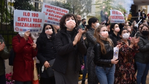 Kadınların sesi Bornova'dan yükseldi