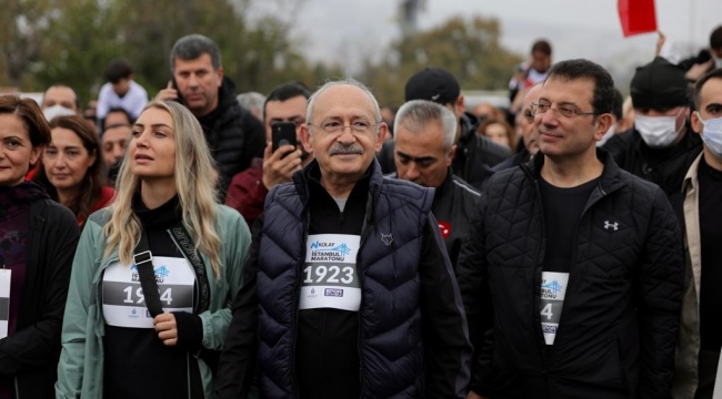 Kılıçdaroğlu ve Akşener'den Maratona 7000 Adımlık Katılım 