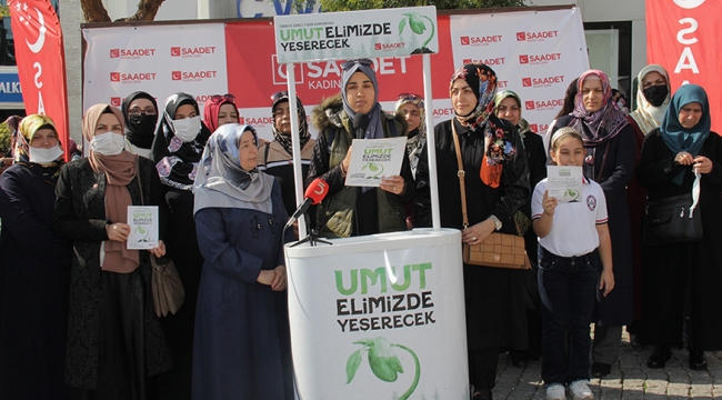 Saadet Partili kadınlardan Umut Ormanı kampanyası
