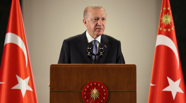 Cumhurbaşkanı Erdoğan: 12 ay gibi rekor bir sürede millî deniz topumuzu ürettik