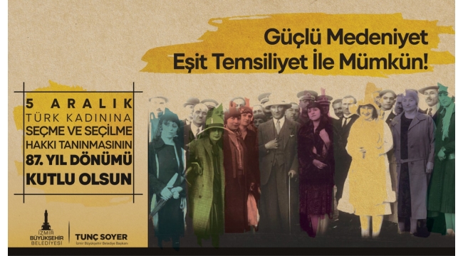 İzmir'de kadınlar "temsilde eşitlik" için yürüyecek