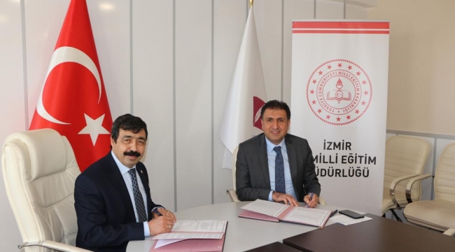 İzmir İl Milli Eğitim Müdürlüğü ile İzmir Kâtip Çelebi Üniversitesi arasında 'Eğitimde İşbirliği Protokolü' İmzalandı