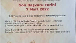 'Bornova Köylerinde Ödüllü Kompozisyon Yazma' etkinliği