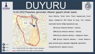 Buca otobüs hatlarına metro töreni için bir günlük düzenleme