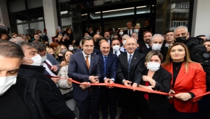 CHP Genel Başkanı Kılıçdaroğlu'nun İlk Durağı İl Başkanlığı Açılışı Oldu