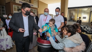 Başkan Kılıç'tan hastanedeki çocuklara 23 Nisan sürprizi