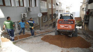 Konak'ın sokaklarında Yoğun çalışma