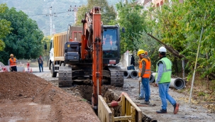 Yeni kanalizasyon ve yağmursuyu hatları devreye giriyor Kemalpaşa'da işlem tamam