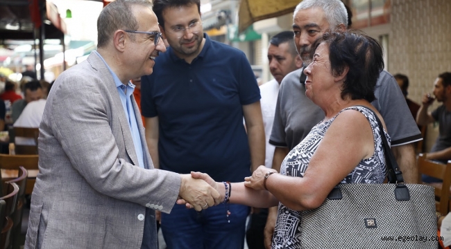 Başkan Sürekli'ye Karşıyaka'da sıcak karşılama