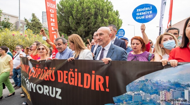 Asbestli gemi yargıya taşındı Soyer: "O gemiyi geldiği gibi geri göndereceğiz"