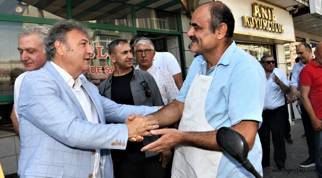 Başkan İduğ, esnafı dinledi