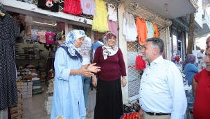 Başkan Sandal, mahalle gezilerine devam ediyor "İhtiyaç duyulan her yerdeyiz" 