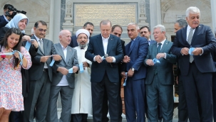 Cumhurbaşkanı Erdoğan, restorasyonu tamamlanan Ayazma Camii'nin açılışını yaptı