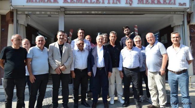 Milletvekili Nasır, Mimar Kemalettin Moda Merkezi esnafı ile buluştu