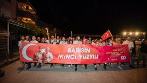 Zafer Yolu kafilesi Afyon'dan İzmir'e meşaleyle yola çıktı 