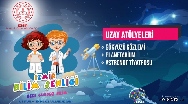 İzmir İl Milli Eğitim Müdürlüğü Tarihi Alsancak Garı'nda "İzmir Bilim Şenliği" Düzenliyor