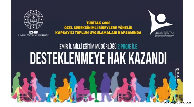 İzmir İl Milli Eğitim Müdürlüğü TÜBİTAK 4008 de 2 Proje İle Büyük Bir Başarıya İmza Attı 