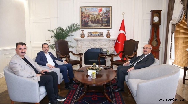 Milletvekili Kaya ve İlçe Başkanı Başdaş'tan Vali Köşger'e ziyaret